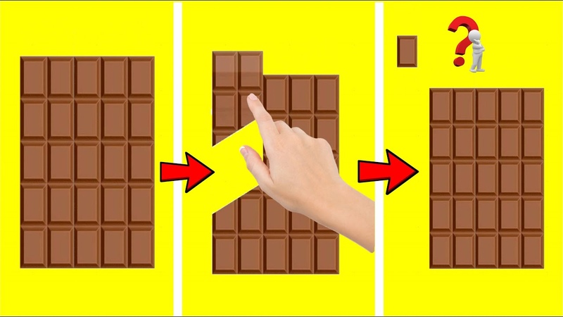 бесконечная плитка шоколада. лайфхаки бесконечная шоколадка. шоколадку разрезают. лайфхак с шоколадкой бесконечный шоколад. бесконечная плитка шоколада.
